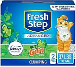 2-Pack 18.5lbs Fresh Step Clumping Cat Litter $11.89