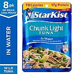 8-Pack 2.6-Oz StarKist Chunk Light Tuna in Water $6.53