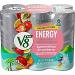 6-Pack 8-Oz V8 +Energy Summertime Strawberry Juice Energy Drink $3.50
