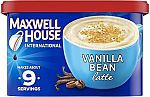 Maxwell House International Vanilla Bean Latte Instant Coffee (8.5 oz Canister) $3.79