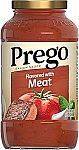 Prego Italian Tomato Pasta Sauce Flavored With Meat 24 Oz Jar $1.39