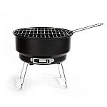 10" Ozark Trail Steel Portable Camping Charcoal Grill w/ 2 Grates $11.82