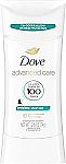 2.6-Oz Dove Women's Advanced Care Antiperspirant Deodorant Stick (Rose Fresh Lime) $4.17