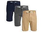 3-Pack Men's Cotton Flex Stetch Chino Shorts $20