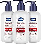 3 Count Vaseline Hand Sanitizer Lotion 2-in-1 Hydrating Skin Care 8 fl oz $14