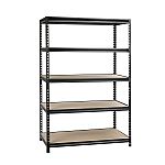 WORKPRO 48" 5-Tier Freestanding Shelf with Particle Board Shelves $69 and more