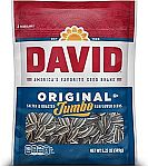 12-pack DAVID Seeds Original Salted and Roasted Jumbo Sunflower Seeds, 5.25 oz $9.41