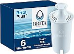 6-Pack Brita Plus Water Filter $21.71