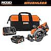 RIDGID 18V Brushless Cordless 7-1/4 in. Rear Handle Circular Saw Kit $175 (In Store Item)