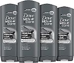 4 Count  DOVE MEN + CARE Elements Body Wash Charcoal + Clay 18 Oz $10.79 and more