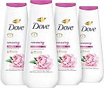 4-Ct 20 Oz Dove Body Wash Renewing Peony and Rose Oil $8 and more