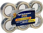 6 Rolls Duck Brand HP260 High Performance  Packaging Tape 60-Yd Packaging Tape $12