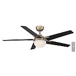 Hampton Bay Esala 52" Indoor Ceiling Fan with DC Motor $99