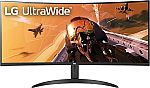 LG 34WP60C-B 34” Curved UltraWide QHD Monitor $218 and more