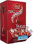 120-Count Lindt Lindor Milk Chocolate Candy Truffles $23