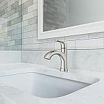 Moen Karis Spot Resist Brushed Nickel One-Handle Lavatory Faucet $48 and more