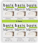 6-Pk 4 Oz Basis Sensitive Skin Bar Soap $5.79