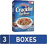 3-Pack 16.5-Oz Kellogg's Cracklin' Oat Bran Breakfast Cereal $10.33