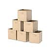 Beige 6-Piece Fabric Foldable Storage Cubes $9