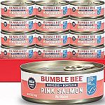 12-Pack 5-Oz Can Bumble Bee Skinless & Boneless Canned Pink Salmon in Water $12.80