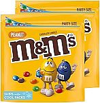 2-Pack 38-Oz M&M'S Peanut Milk Chocolate Candy $17