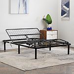 Lucid Basic Remote Controlled Steel Adjustable Bed Base, Queen $145 and more