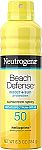 6.5-Oz Neutrogena SPF50 Beach Defense Sunscreen Spray $6.92