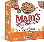 5.5-Oz Mary's Gone Crackers Super Seed Crackers $2.99