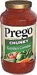 23.75 Oz Prego Chunky Garden Combo Pasta Sauce $1.55 and more