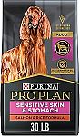 30-Lb Purina Pro Plan Sensitive Skin and Stomach Dog Food (Salmon and Rice) $47 