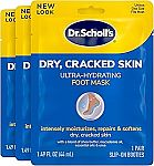 3 Pairs Dr. Scholl's Dry, Cracked Skin, Ultra Hydrating Foot Mask $6