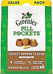 60-Ct 60-Count Greenies Pill Pockets for Dogs Capsule Size Natural Soft Dog Treats $9