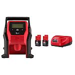 Milwaukee M12 12V Li-Ion Compact 2.0 Ah Battery Starter Kit + Portable Inflator $129