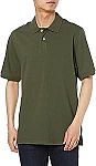 Amazon Essentials Men's Regular-Fit Cotton Pique Polo Shirt $7.60