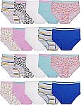 20-Pk Fruit of the Loom Girls' Cotton Brief Underwear $13