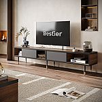 Bestier Mid-Century 85" TV Stand $84