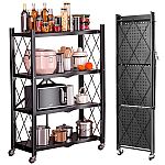 Camkey Foldable 4-Tier Rack Storage Shelves $52