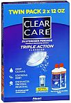 2-Pack 12oz Clear Care Cleaning & Disinfecting Solutions $8.09