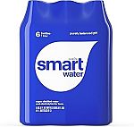 6-pack Smartwater Packaged Drinking Water, 33.8 Fl Oz $6.49