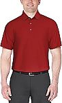 PGA TOUR Men's Airflux Solid Mesh Short Sleeve Golf Polo Shirt $13.98