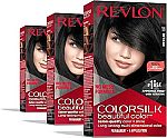 3-pk Revlon ColorSilk Beautiful Color Permanent Hair Color (various) $7