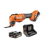 RIDGID 18V Cordless Oscillating Multi-Tool Kit with (2) Batteries $89