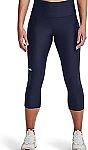 Under Armour Women's HeatGear High Waisted Pocketed Capri (XS) $14