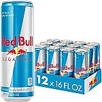 12-Cans Red Bull Sugar Free Energy Drink, 16 Fl Oz $23.85