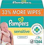 1344 Counts Pampers Sensitive Baby Wipes $25