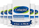 6-pack 4.5oz Cetaphil Deep Cleansing  Bar Soap $13.65