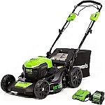 Greenworks 40V 21" Brushless (Self-Propelled) Lawn Mower 5.0Ah Battery + Charger $299