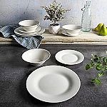 Gibson Home Zen Buffet Round 12 Piece Dinnerware Plates and Bowls Set $16