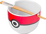 20 Oz Silver Buffalo Pokemon Pokeball Ceramic Ramen Noodle Bowl $10