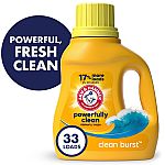 33Oz ARM HAMMMER Liquid Laundry Detergent Soap + $2 Walmart Cash $3.84